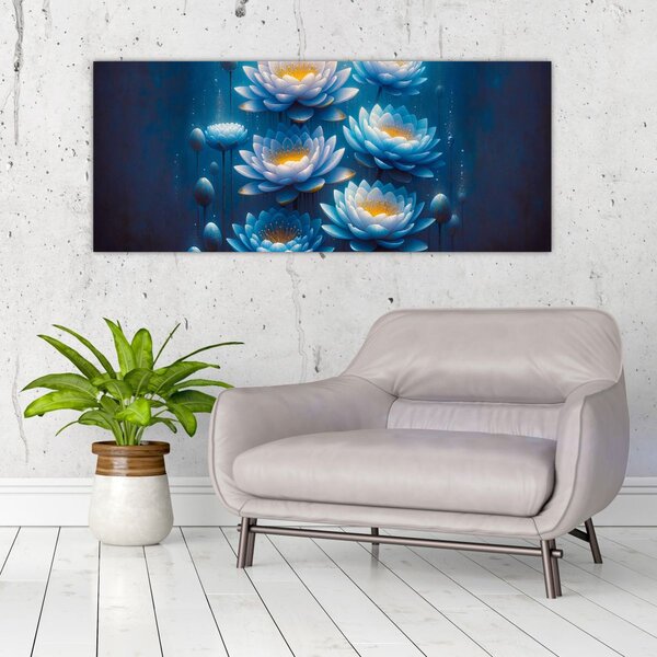 Kép - Tavirózsák a víz alatt (120x50 cm)