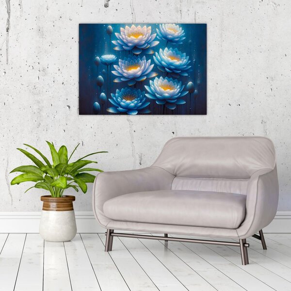 Kép - Tavirózsák a víz alatt (70x50 cm)