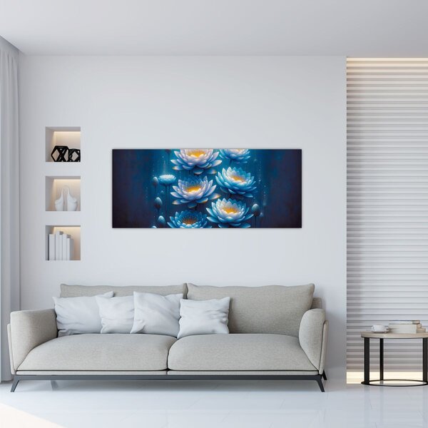 Kép - Tavirózsák a víz alatt (120x50 cm)