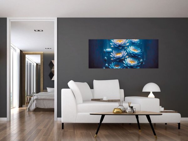 Kép - Tavirózsák a víz alatt (120x50 cm)