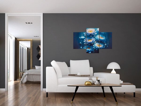 Kép - Tavirózsák a víz alatt (90x60 cm)