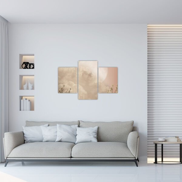 Kép - Rózsaszín telihold (90x60 cm)