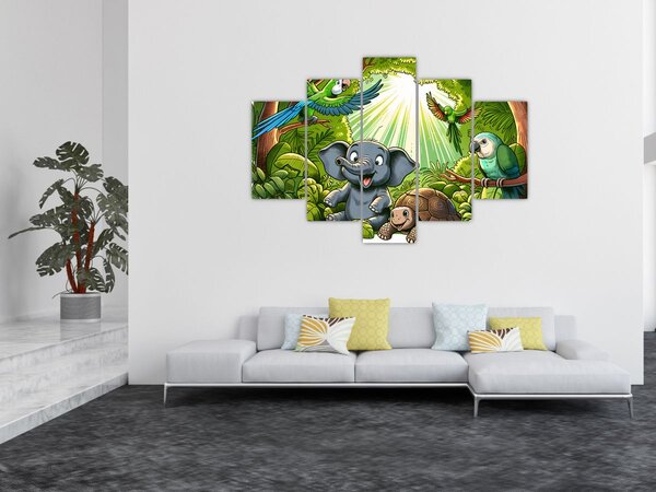Kép - Vidám állatkák (150x105 cm)
