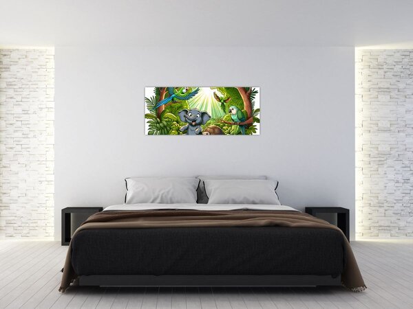 Kép - Vidám állatkák (120x50 cm)