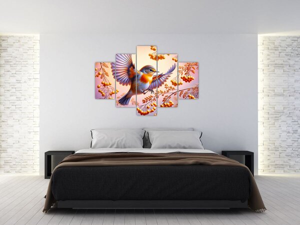 Kép - Madár berkenyével (150x105 cm)