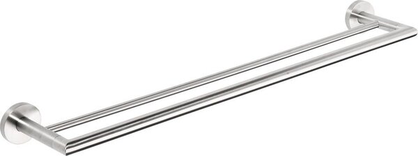 Sapho Sapho, X-STEEL dupla törölközőtartó 655 mm, szálcsiszolt rozsdamentes acél, XS403