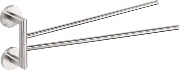 Sapho Sapho, X-STEEL forgatható törölközőtartó dupla 420mm, szálcsiszolt rozsdamentes acél, XS405