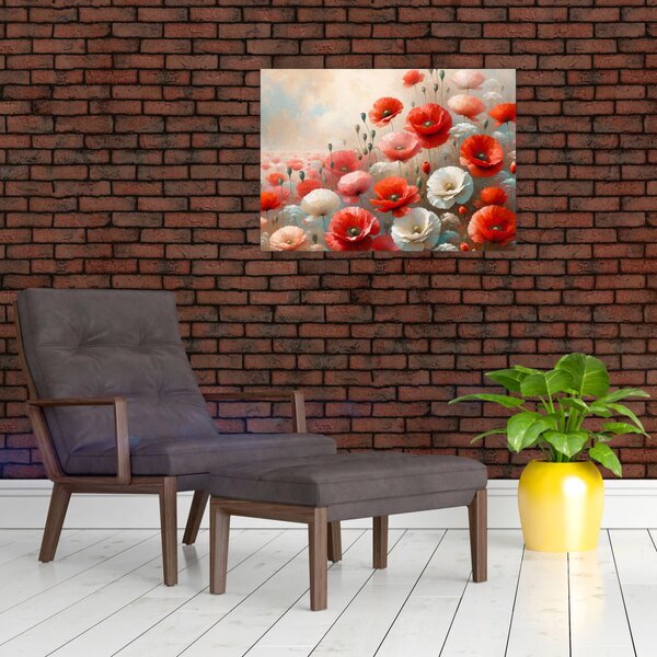 Kép - Pipacsok festménye (70x50 cm)