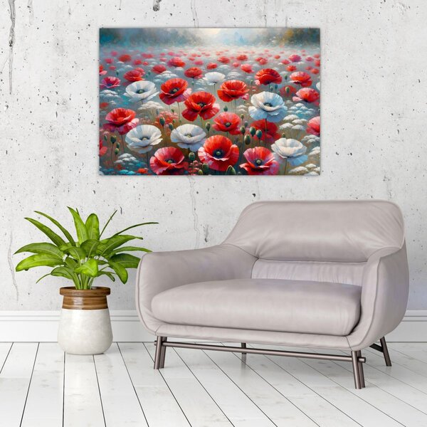 Kép - Pipacsmező (90x60 cm)