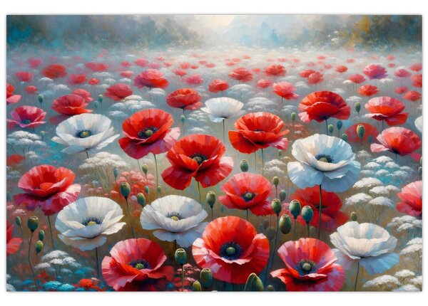 Kép - Pipacsmező (90x60 cm)