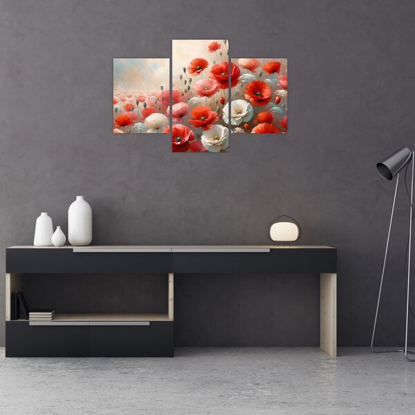 Kép - Pipacsok festménye (90x60 cm)