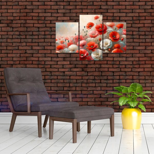 Kép - Pipacsok festménye (90x60 cm)