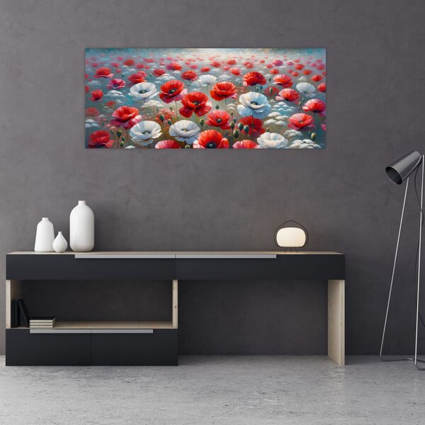 Kép - Pipacsmező (120x50 cm)