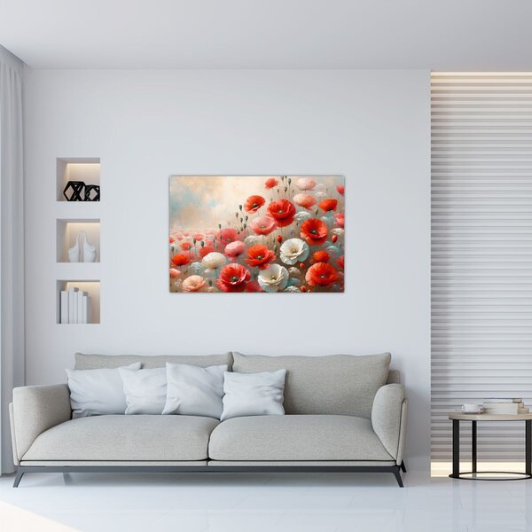 Kép - Pipacsok festménye (90x60 cm)