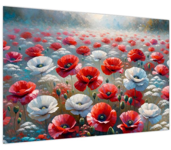 Kép - Pipacsmező (90x60 cm)