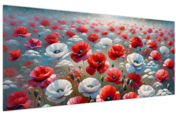 Kép - Pipacsmező (120x50 cm)
