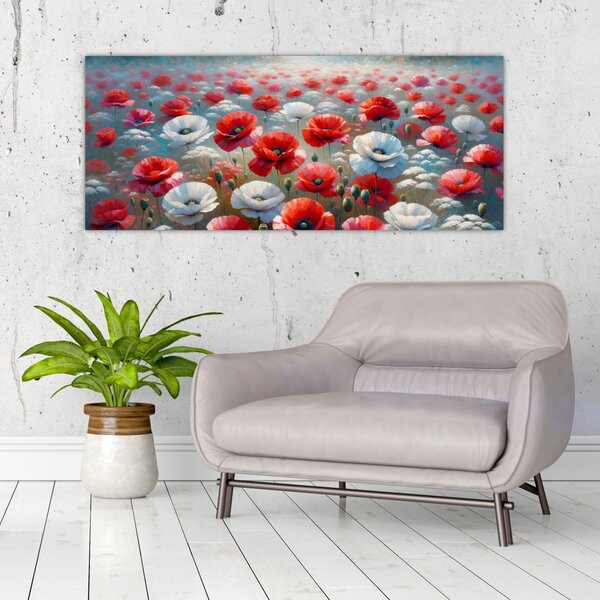 Kép - Pipacsmező (120x50 cm)