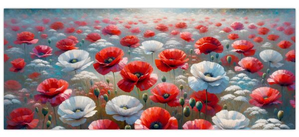 Kép - Pipacsmező (120x50 cm)