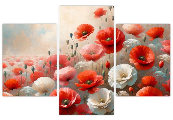 Kép - Pipacsok festménye (90x60 cm)