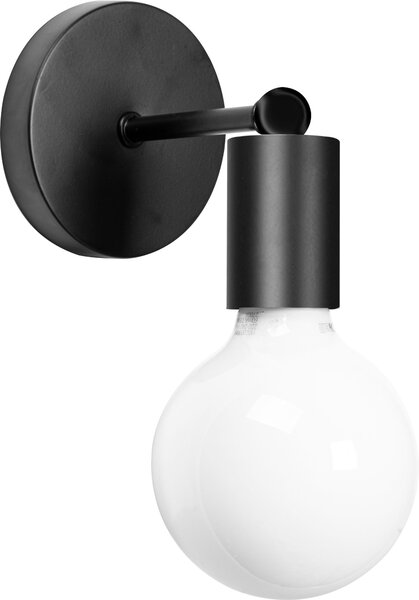 Fali lámpa metal black mat 392205