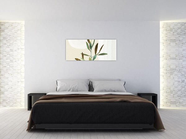 Kép - Akvarell ág N⁰2 (120x50 cm)