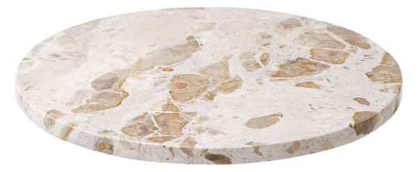 MARBLE márvány tál, bézs Ø30cm