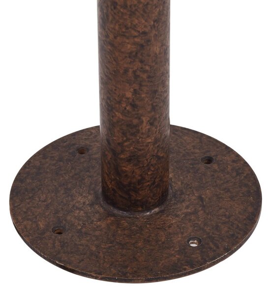 Lindby ösvény világítás Zayn, rozsdaszínű, üveg, magasság 109 cm, IP65, dimmelhető, Barna / rozsda, Alumínium, Antik