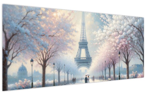 Kép - Párizsi festmény (120x50 cm)