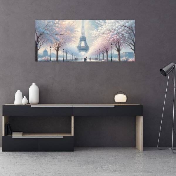 Kép - Párizsi festmény (120x50 cm)