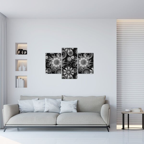 Kép - Fekete és fehér gyűszűvirág (90x60 cm)