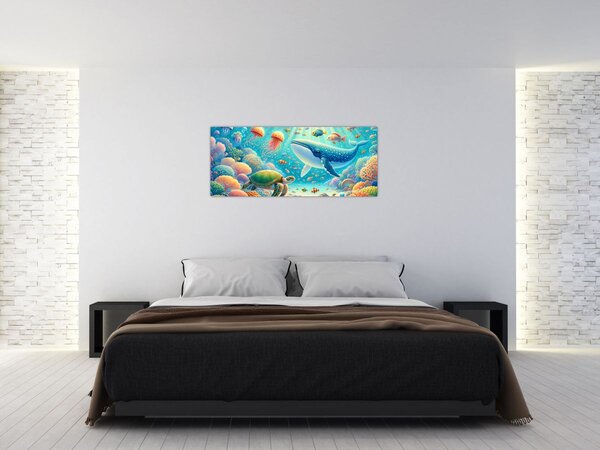 Kép - A világ a víz alatt (120x50 cm)