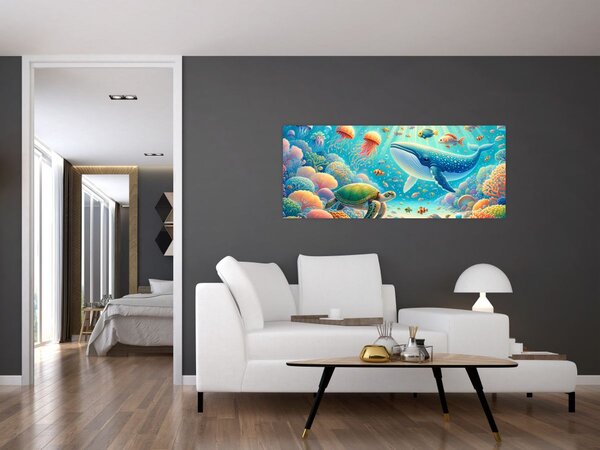 Kép - A világ a víz alatt (120x50 cm)