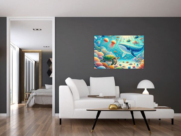 Kép - A világ a víz alatt (90x60 cm)