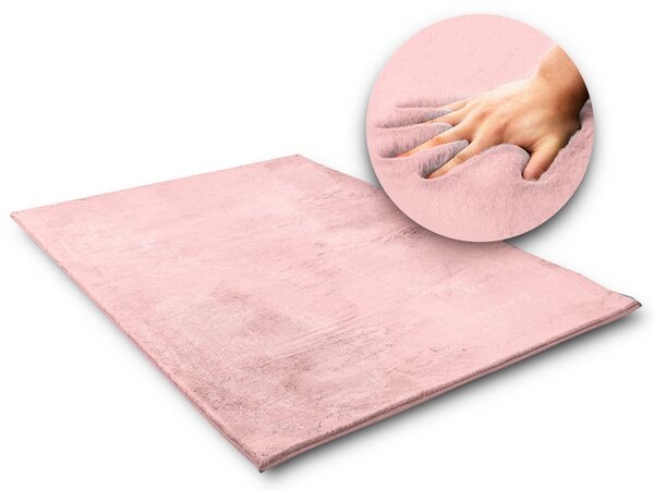 Tutumi - Nyúl, darab szőnyeg 120x170cm, nyúlszőr utánzat, rózsaszín, SHG-08478