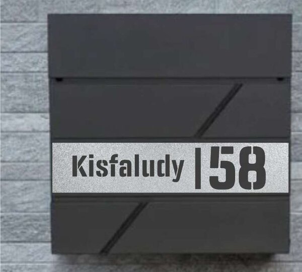 Modern házszámos postaláda
