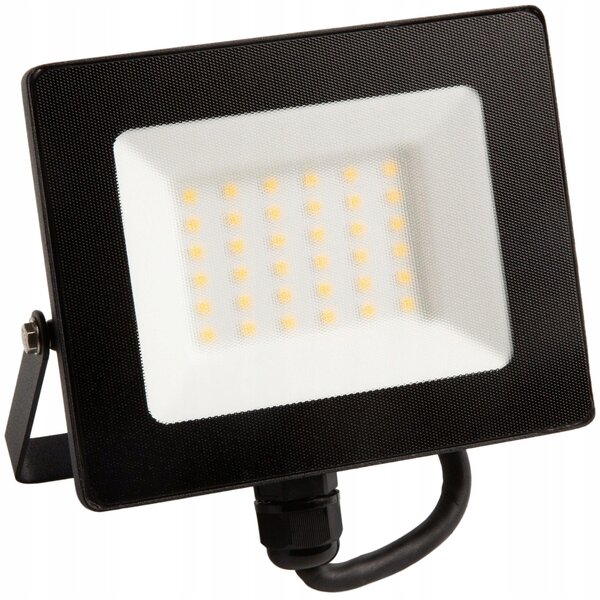 Projektor LED Eco Light EC79860 slim 30W 2700lm 4000K IP65 czarny