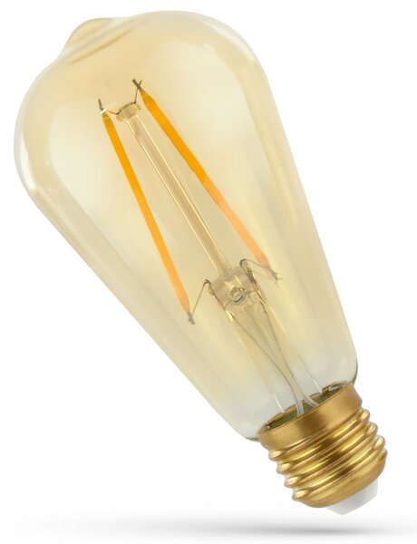 Szerszámlámpa - LED izzó E-27 230V 5W 500lm Edison 14077, meleg fény, OSW-05702