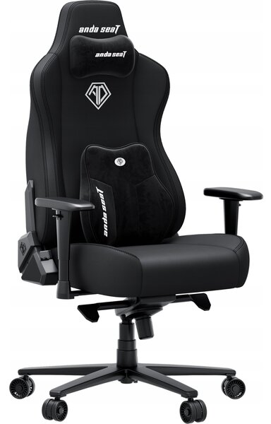 Fotel gamingowy materiałowy Anda Seat Novis Plus XL czarny obrotowy