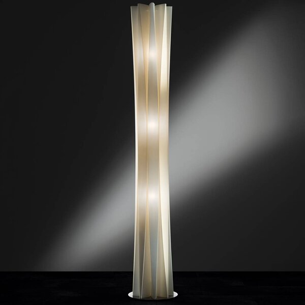 Slamp Bach állólámpa, 184 cm magas, arany színű, dimmelhető, Sárgaréz / arany, Nappali / Étkező, Műanyag, Dizájn