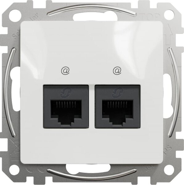 Schneider SDD111452 Sedna fehér SDD 2xRJ45 Cat5e UTP aljzat