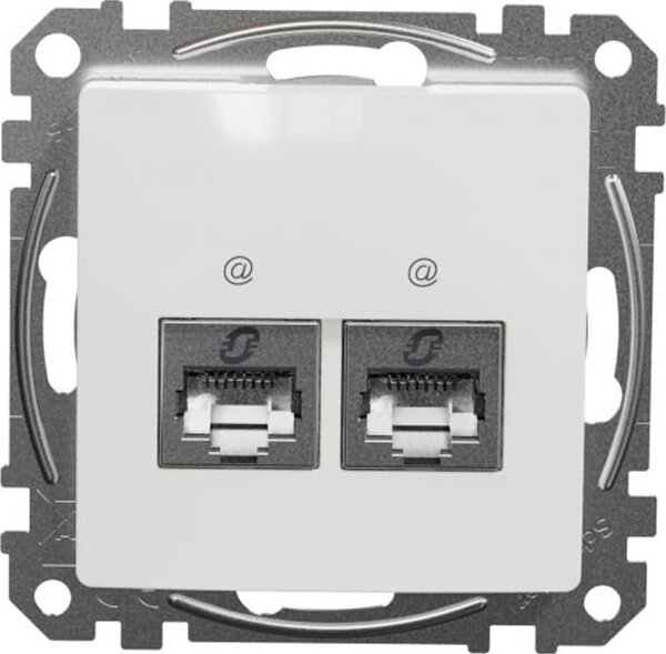 Schneider SDD111452 Sedna fehér SDD 2xRJ45 Cat5e UTP aljzat