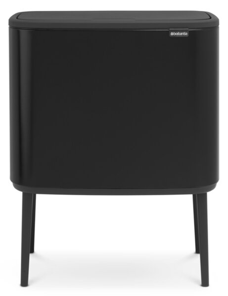 Brabantia Bo Touch 11 + 23 literes érintőfedeles fém szemetes - Fekete