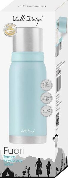 Vialli Design Fuori Dupla falú utazó Termosz bögre 200ml - Zöld