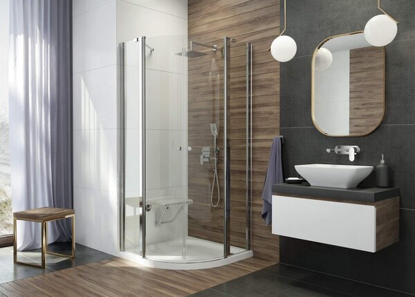 Deante Cascada Alpinia, rejtett zuhanygarnitúra rozsdamentes acél esőfejjel 250x250 mm, króm, NAC_09LP