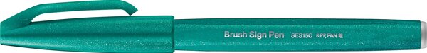 Pentel Brush SignPen zöld ecsettoll