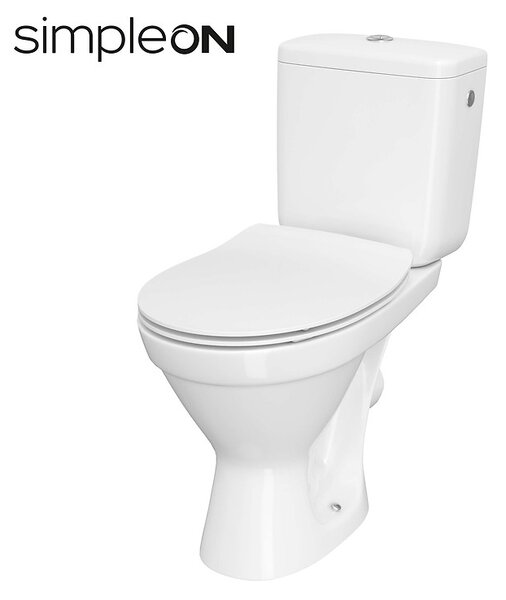 Cersanit Carsania II CleanOn WC kombi + lassan eső ülés, hátsó hulladék, 3 / 6l, K11-2340