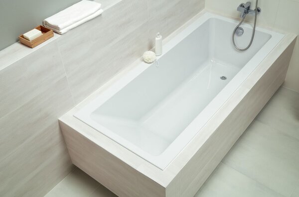 Cersanit Crea Slim akril kád 150x75cm + lábak, fehér, S301-233