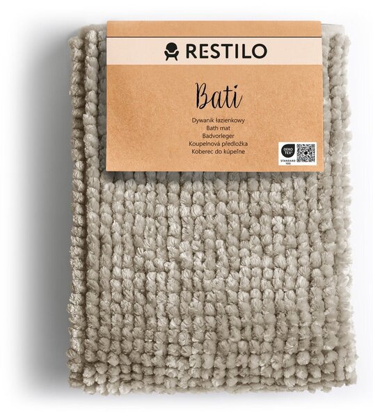Bézs fürdőszobai kilépő 50x70 cm Bati – Restilo