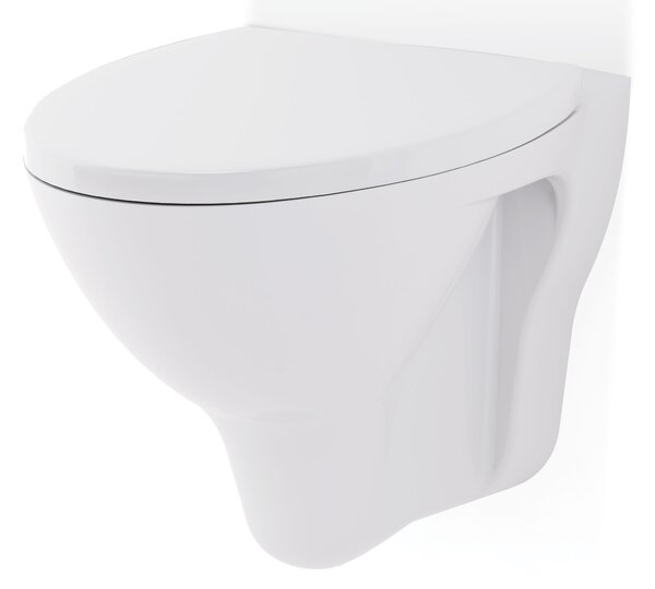 Cersanit MITO RED akasztós WC csésze 35,5x52cm + WC ülőke hőre keményedő, fehér, TS501-009