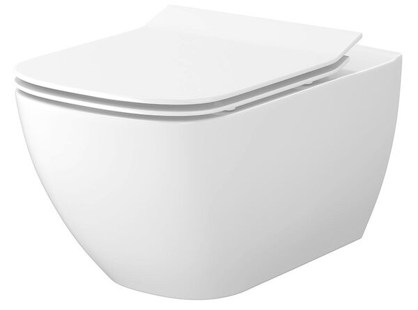 Cersanit Virgo - függő WC-csésze CleanOn lassan leeső ülőfelülettel, fehér, S701-427